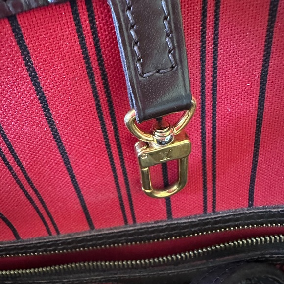 LOUIS VUITTON Neverfull GM Damier Ebene N51106 Genuine Tote Shoulder  bag - Picture 10 of 12